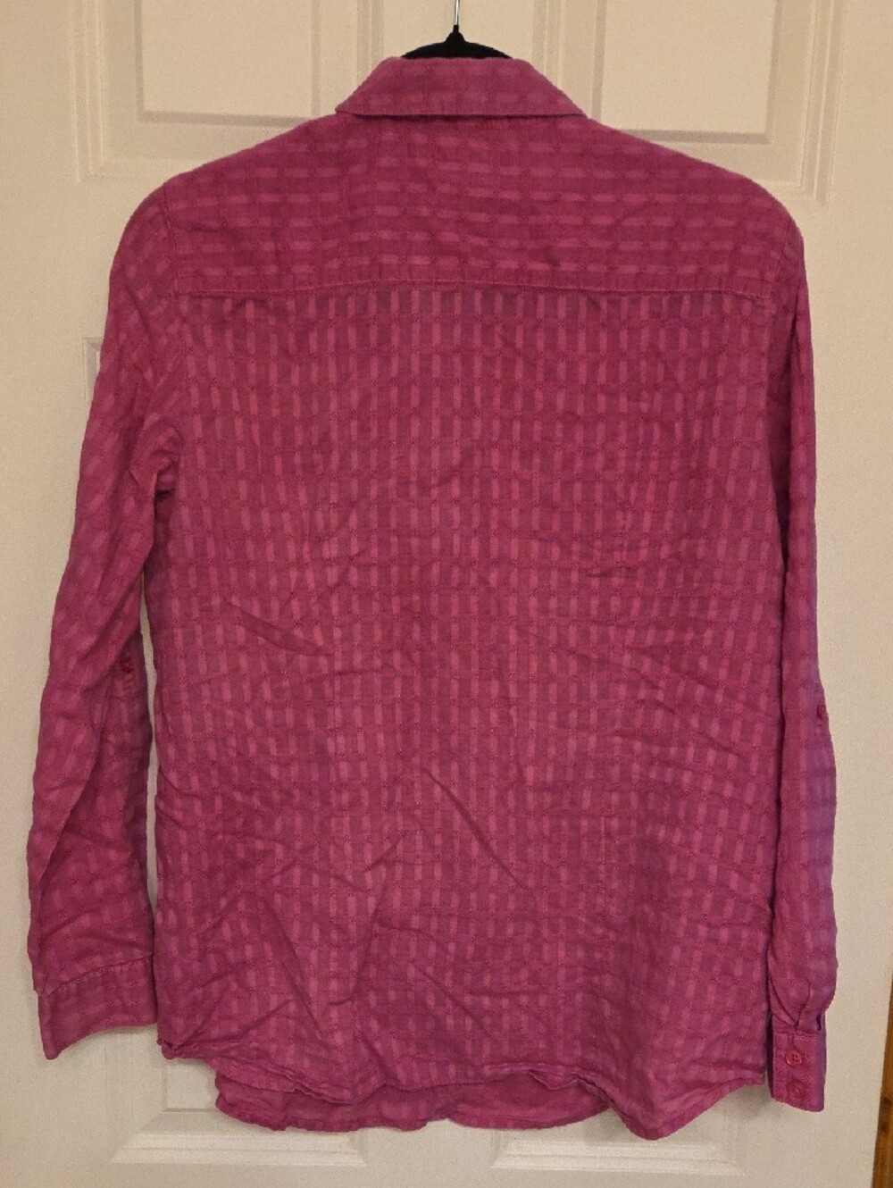 Coldwater Creek Raspberry Pink Button-Down Shirt - Picture 3 of 6